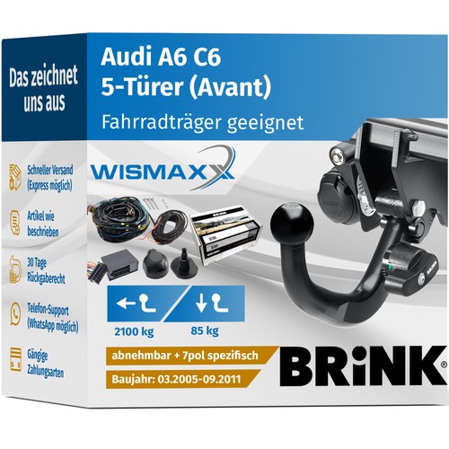 Anhängerkupplung für audi - audi, a6